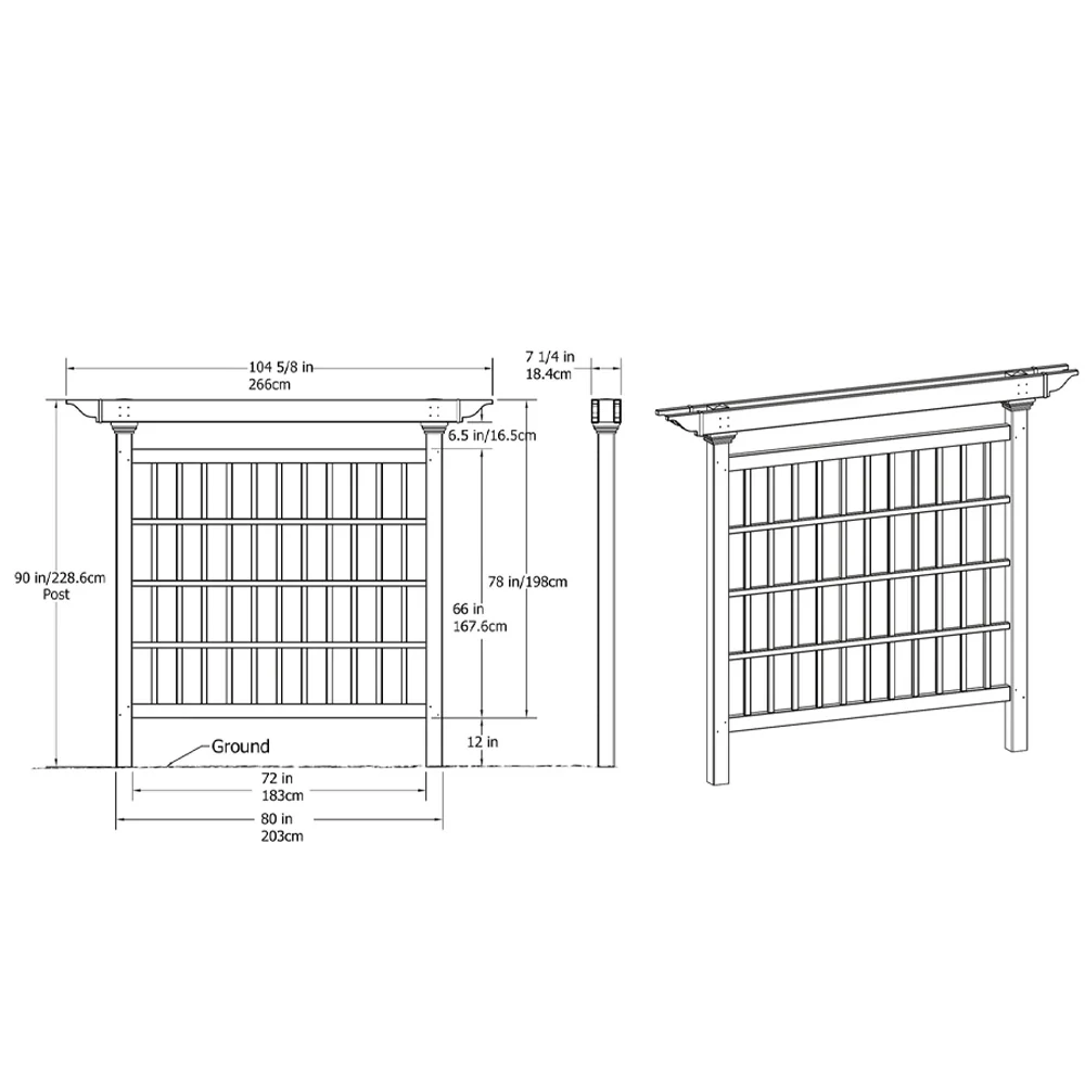 Trellis, Camden Vinyl - Installed - Image 4